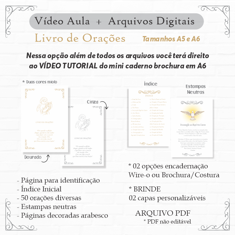 Aula tutorial + Arquivos Livro Orações